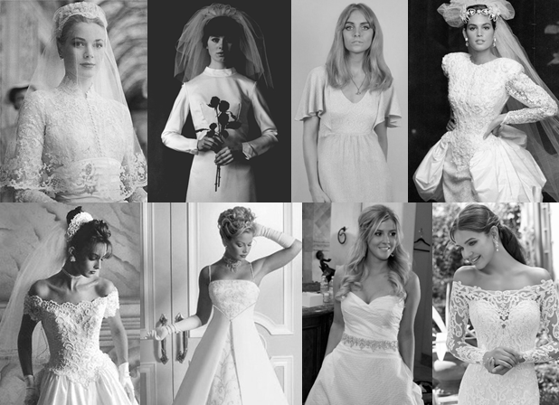 Wedding dress trends through the decades