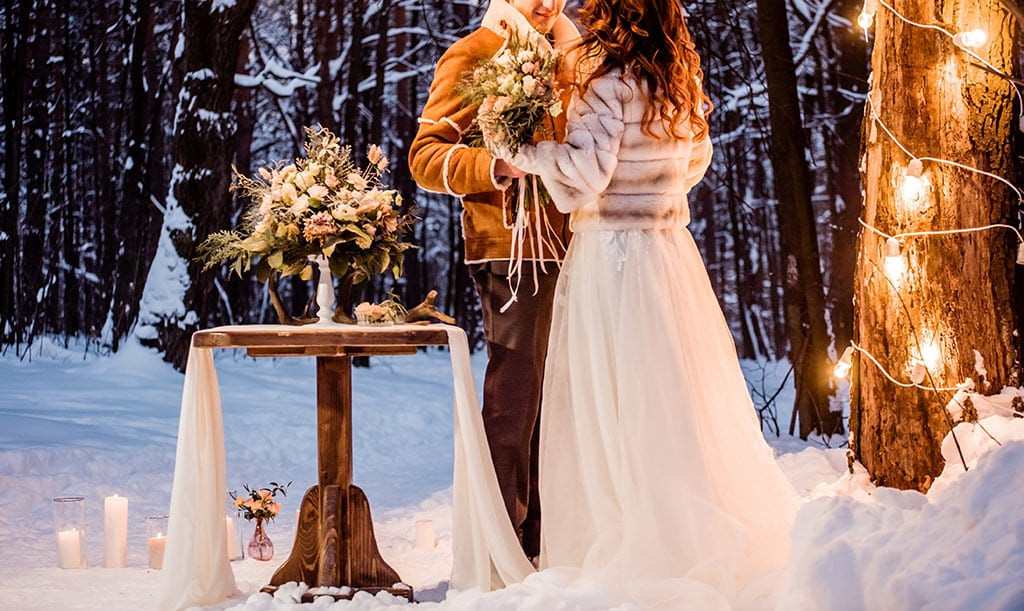 Winter wonderland weddings: staying warm on your big day